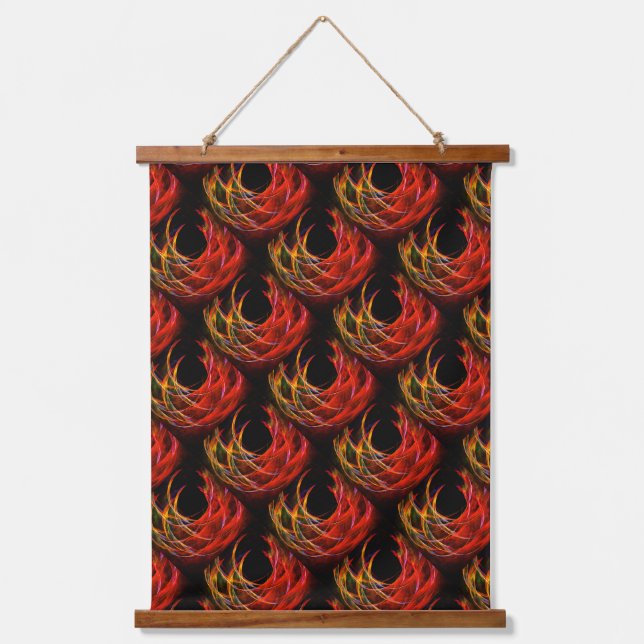 Tapisserie Suspendue Joli motif d'art abstrait bohème élégant moderne # (Recto)