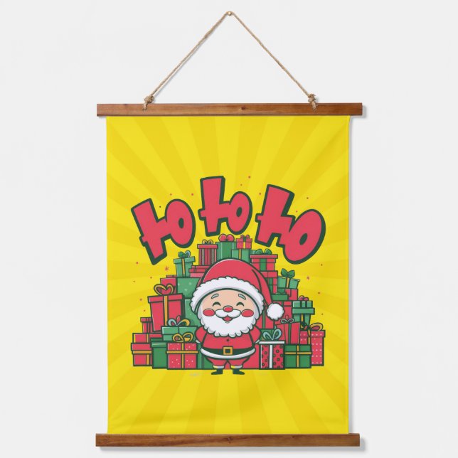 Tapisserie Suspendue Jolly Cartoon Père Noël Noël-67748 (Recto)