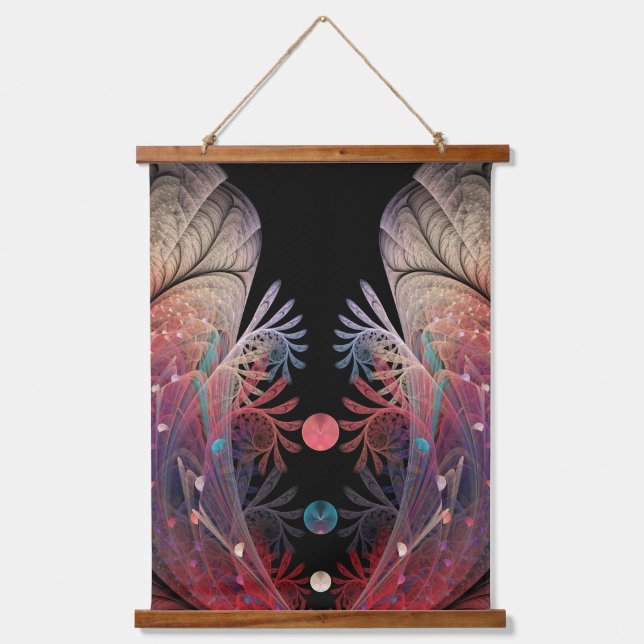 Tapisserie Suspendue Jonglage Abstrait Fantastique Moderne Art Fractal (Recto)