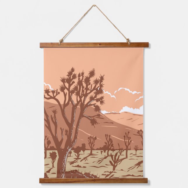 Tapisserie Suspendue Joshua dans le désert de Mojave (Recto)
