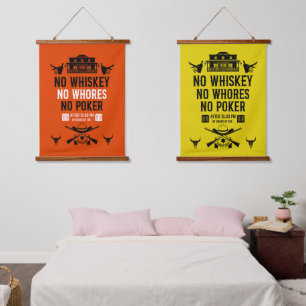 Tapisserie Suspendue Joueur de poker vintage