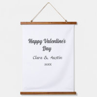 Joyeuse Saint-Valentin nom date simple minimaliste