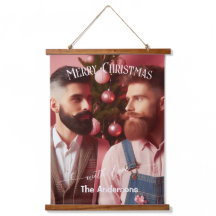 Joyeux Noël Gay Retro Rose | Photo personnalisée