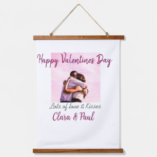 Tapisserie Suspendue Joyeux Valentines jour moderne baisers amour ajout