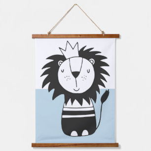 Tapisserie Suspendue King Lion Nordic Colorblock