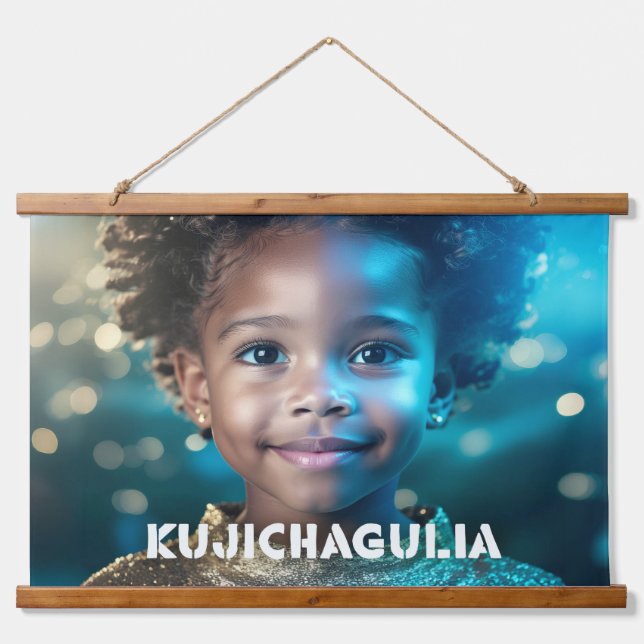 TAPISSERIE SUSPENDUE KWANZAA - KUJICHAGULIA -  (Devant)