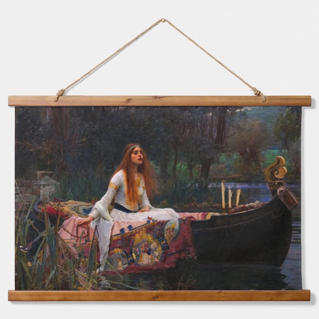 Tapisserie Suspendue La Dame de Shalott par John William Waterhouse (Devant)