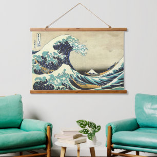 Tapisserie Suspendue La Grande Vague au large de Kanagawa Katsushika Ho