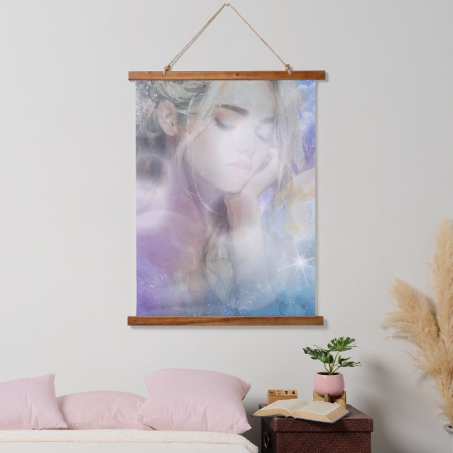 Tapisserie Suspendue La Jeune Fille Rêveuse (Chambre à coucher)