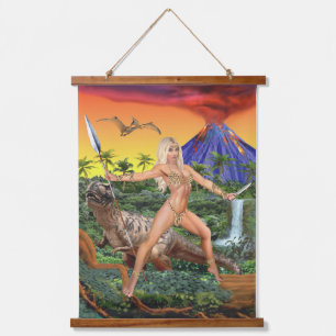 TAPISSERIE SUSPENDUE LA JUNGLE JURASSIQUE