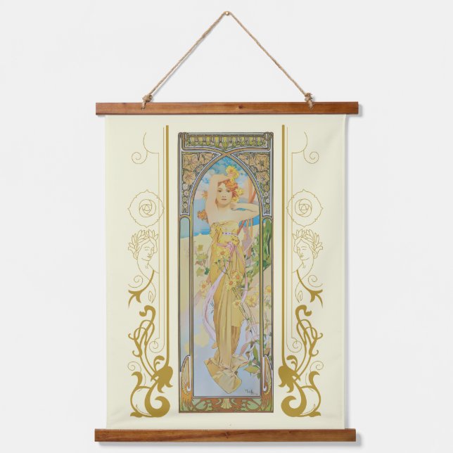 Tapisserie Suspendue La Luminosité de la journée par Alphonse Mucha (Recto)