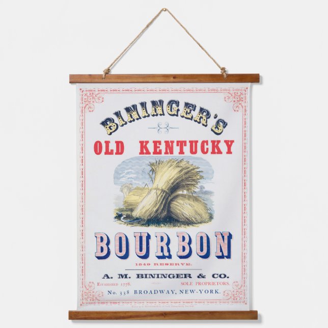 Tapisserie Suspendue La réserve du vieux Kentucky Bourbon 1849 de Binin (Recto)