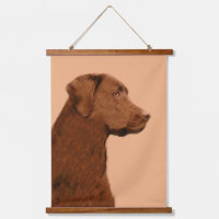 Labrador Retriever (Chocolat) Peinture - Chien Art