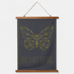 Tapisserie Suspendue L'affirmation de soi poster origami papillon