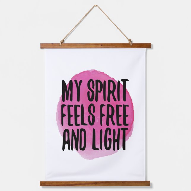 Tapisserie Suspendue l'amour de soi inspiration de la vie acceptation (Recto)