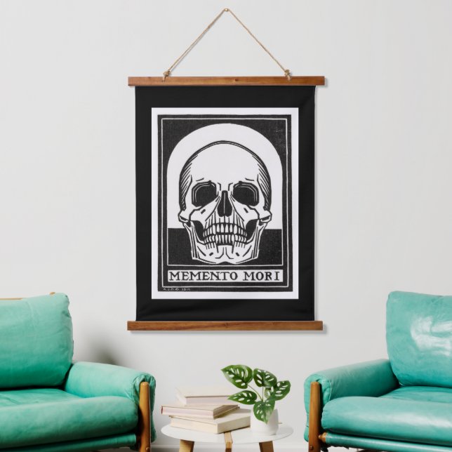 Tapisserie Suspendue L'art crânien Memento Mori (Salon)