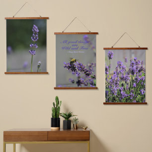 Tapisserie Suspendue Lavande Toutes les bonnes choses sauvages et libre