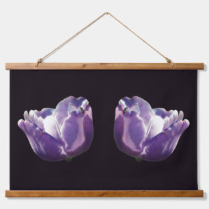 Tapisserie Suspendue Lavender Tulip Twins Floral Art