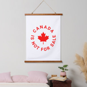 Tapisserie Suspendue Le Canada n'est pas à vendre typographie de la feu
