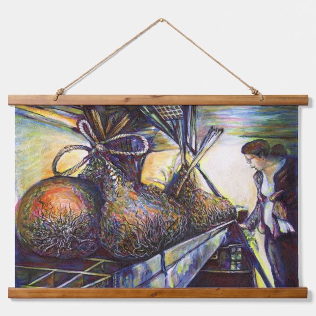 Tapisserie Suspendue Le destin hurlant de la vie (Devant)