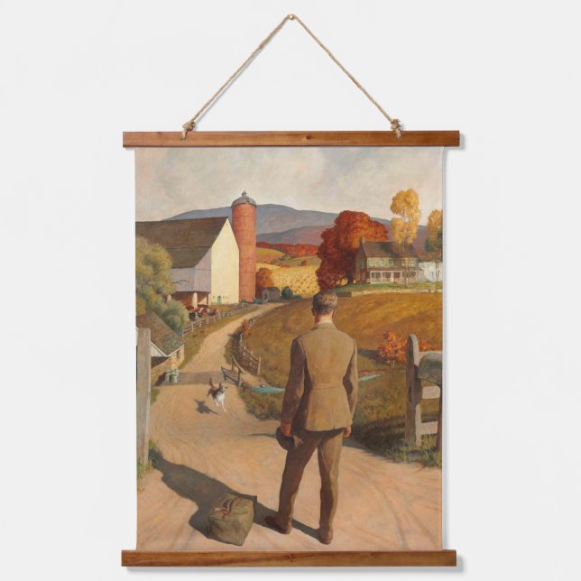 Tapisserie Suspendue Le Homecoming, 1945 par Newell Convers Wyeth (Recto)