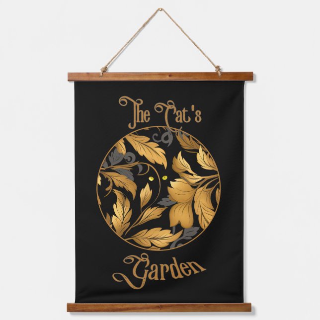 Tapisserie Suspendue Le jardin des chats (Recto)