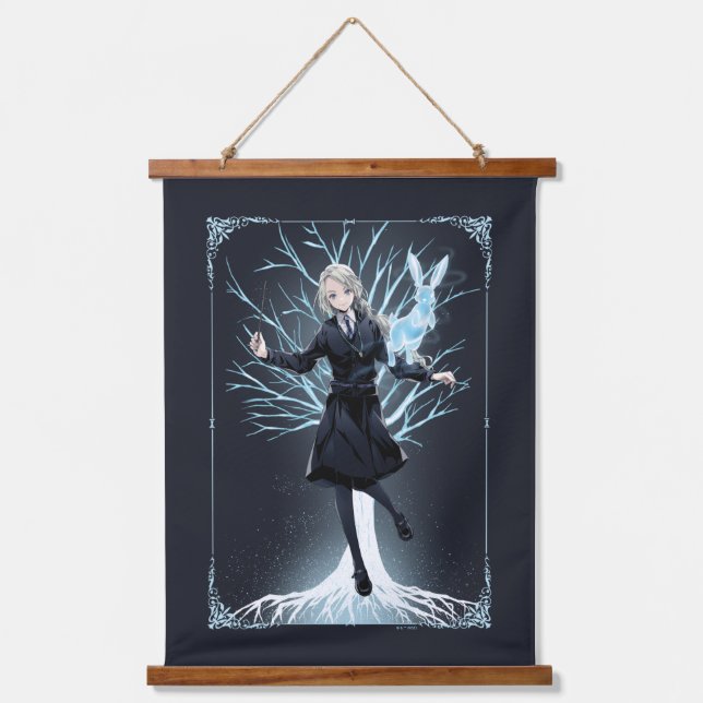 Tapisserie Suspendue Le Patronus lapin d'Anime Luna Lovegood (Recto)