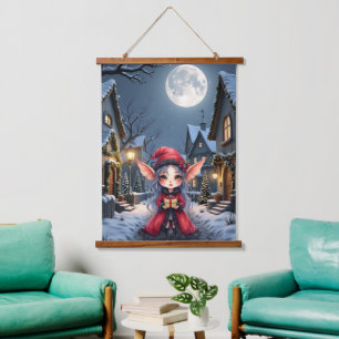 Tapisserie Suspendue Le Petit Messager de Noël.