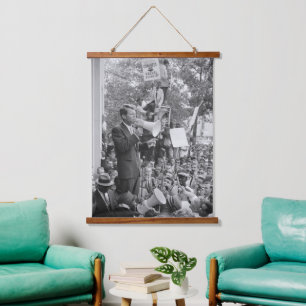 Tapisserie Suspendue Le sénateur Robert Kennedy en campagne pour le pré