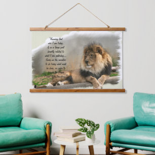 Tapisserie Suspendue Les Amateurs De Faune Le Lion