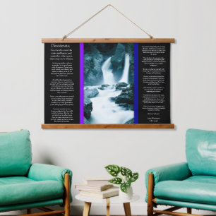 Tapisserie Suspendue Les chutes de la vallée rocheuse de DESIDERATA