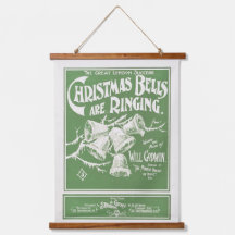 Les cloches de Noël sonnent Art Vintage Imprimer 0