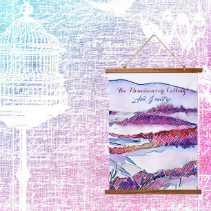 Tapisserie Suspendue Les montagnes appellent et je dois aller à Wall Ar