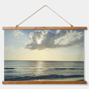 Tapisserie Suspendue Lever du soleil calme le long de la côte