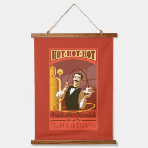 Tapisserie Suspendue L'Express polaire   Chocolat chaud Vintage Art