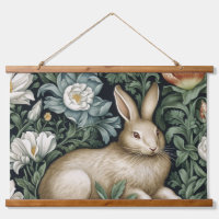 Lièvre et fleurs dans le jardin de style Art nouve