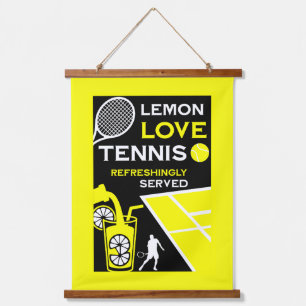 Tapisserie Suspendue Limonade de tennis vintage