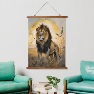 Tapisserie Suspendue Lion Majestic