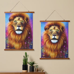 Tapisserie Suspendue Lion puissant