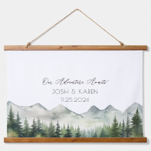 Tapisserie Suspendue Livre d'hôtes Mariage alternatif de Green Mountain