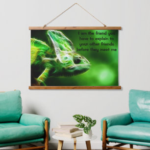 Tapisserie Suspendue Lizard vert citron