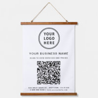 Logo de l'entreprise et code QR