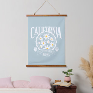 Tapisserie Suspendue Los Angeles California Floral Graphic