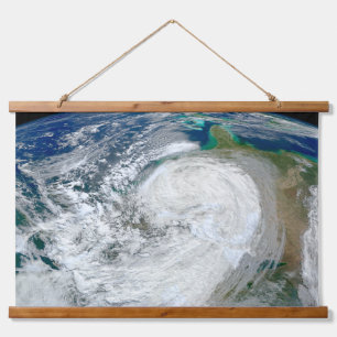 Tapisserie Suspendue L'Ouragan Sandy Le Long De La Côte Est Des États-U