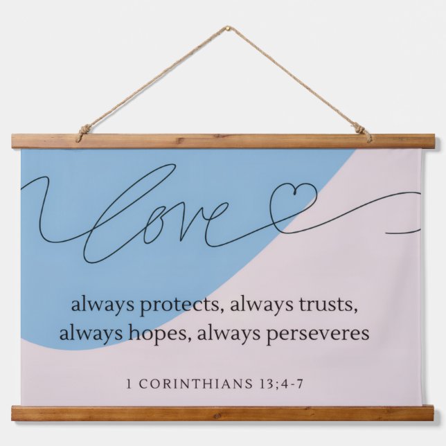Tapisserie Suspendue Love Bible Verse (Devant)