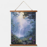 Lueur de cascade mystique, art de la forêt enchant