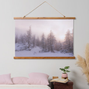 Tapisserie Suspendue Lumière du soleil et forêt d'épinettes