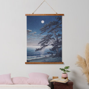 Tapisserie Suspendue Lune de printemps à la plage de Ninomiya Kawase Ha