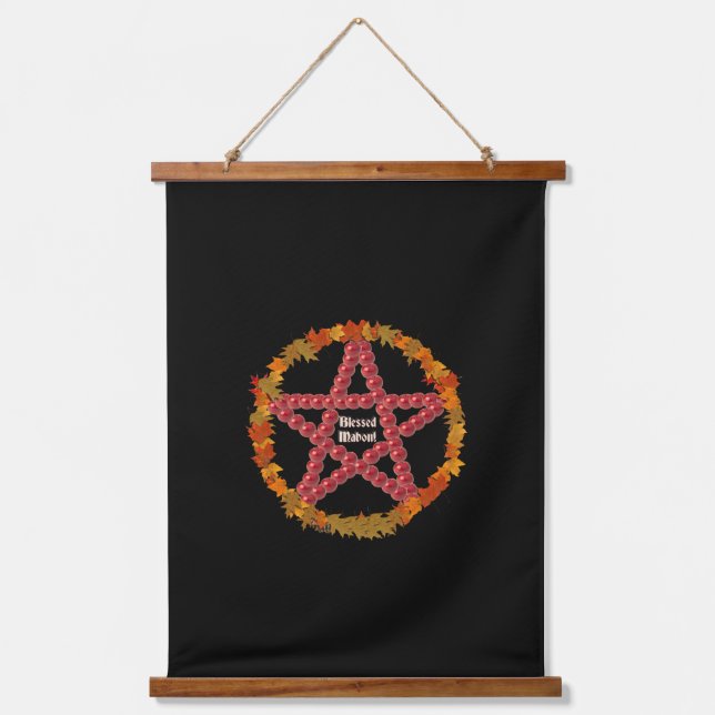 Tapisserie Suspendue Mabon Pentacle (Recto)