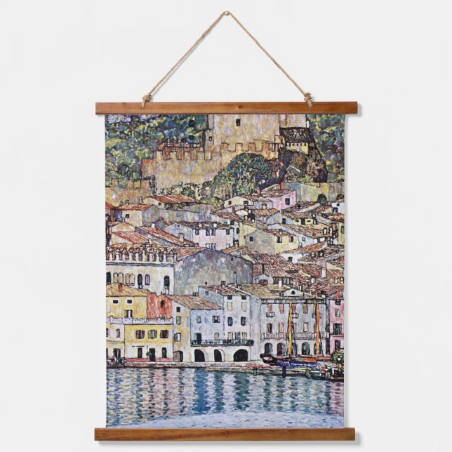 Tapisserie Suspendue Malcesine au lac de Garde, Gustav Klimt (Recto)